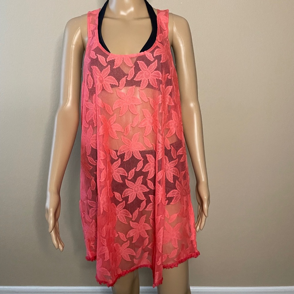 Le Montreux Paris Women's Orange Racer Back Swimsuit Cover-up (One Size)